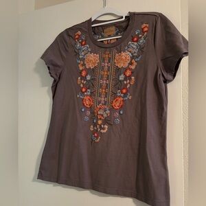 Driftwood Embroidered Tee